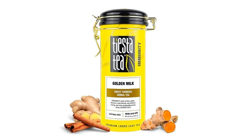 turmeric infused sweet herbal tea blend