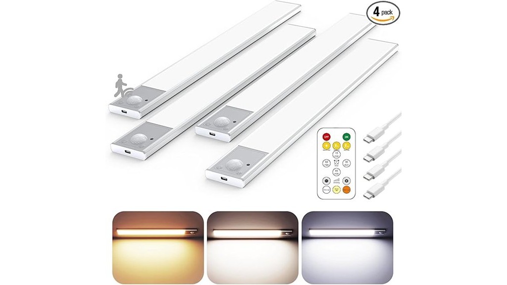 ultra thin under cabinet lighting set