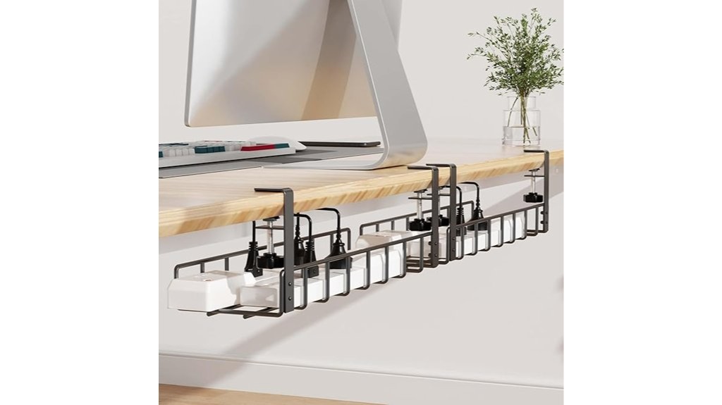 under desk cable organizer