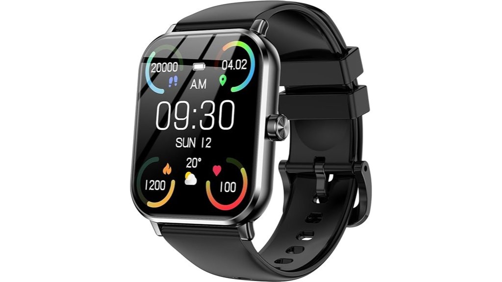 unisex black smartwatch