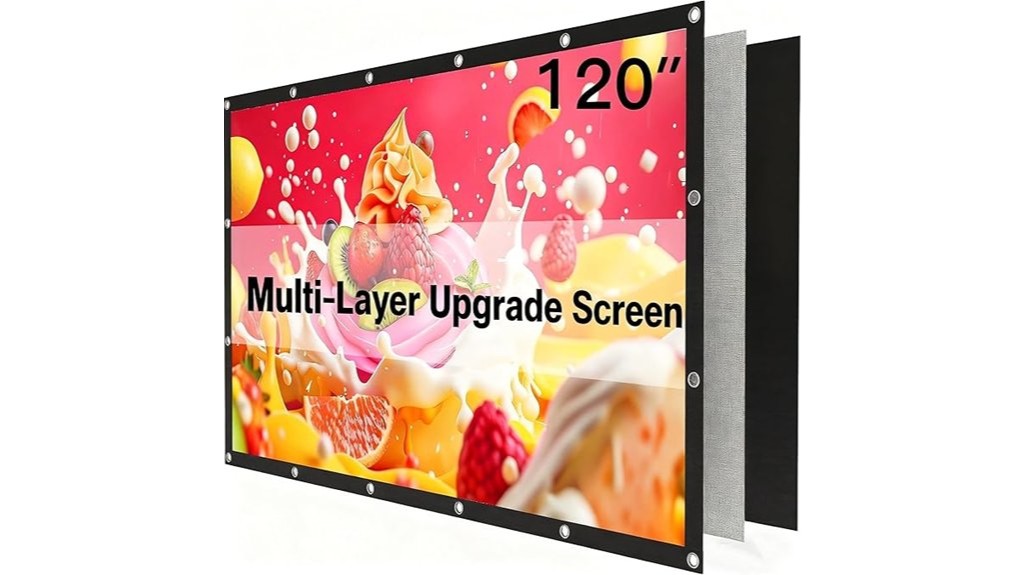 upgraded large projector screen