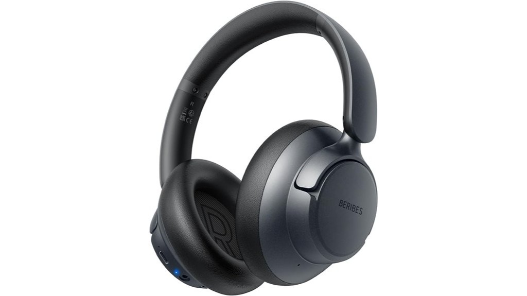 upgraded noise cancelling headphone in black