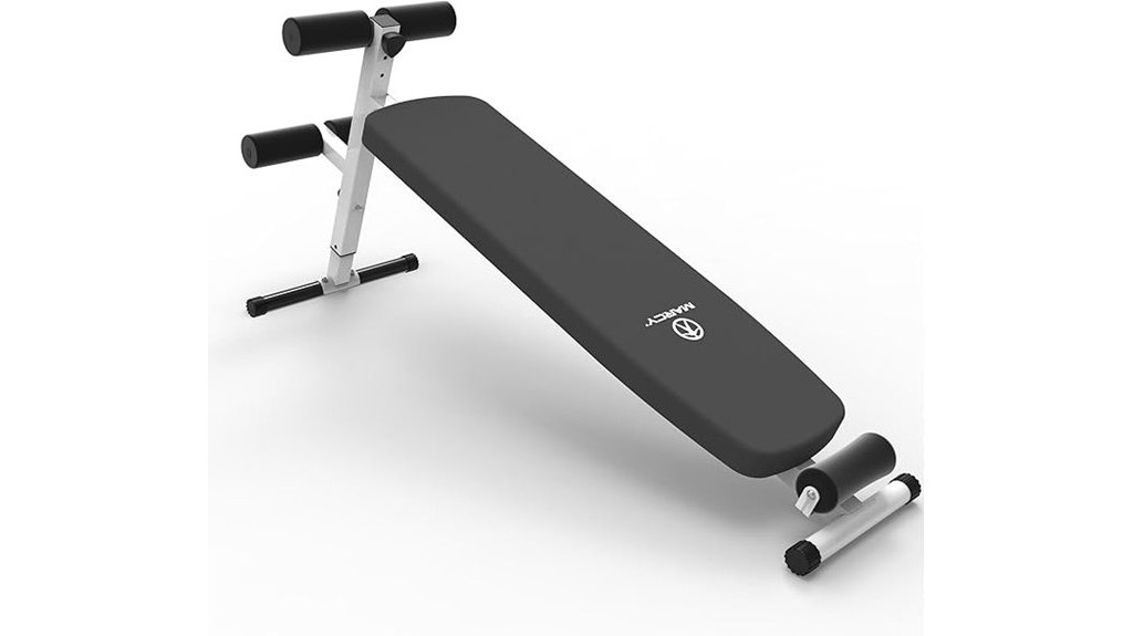 utility exercise bench with slanted platform