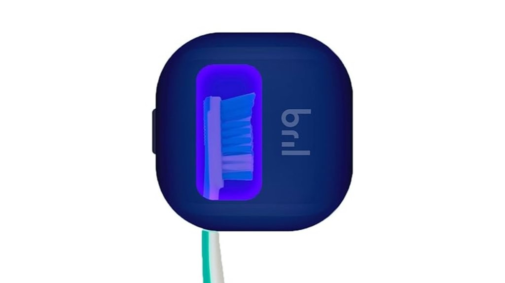 uv c sanitizing toothbrush holder