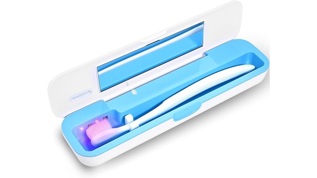 uv sanitizes toothbrush portably