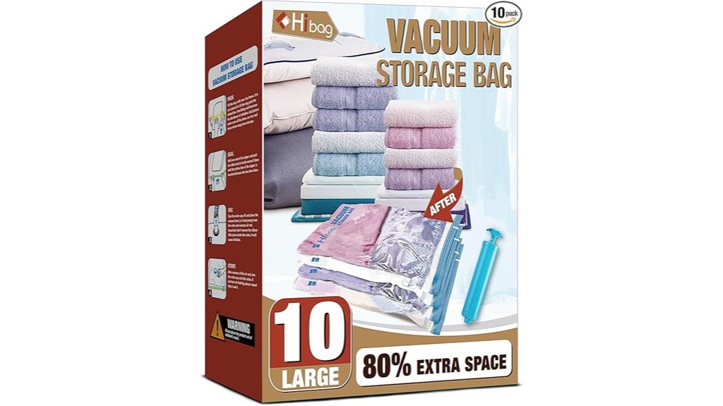 vacuum sealed storage space optimization
