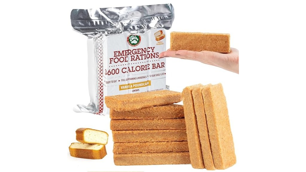 vanilla flavored emergency food poundcake