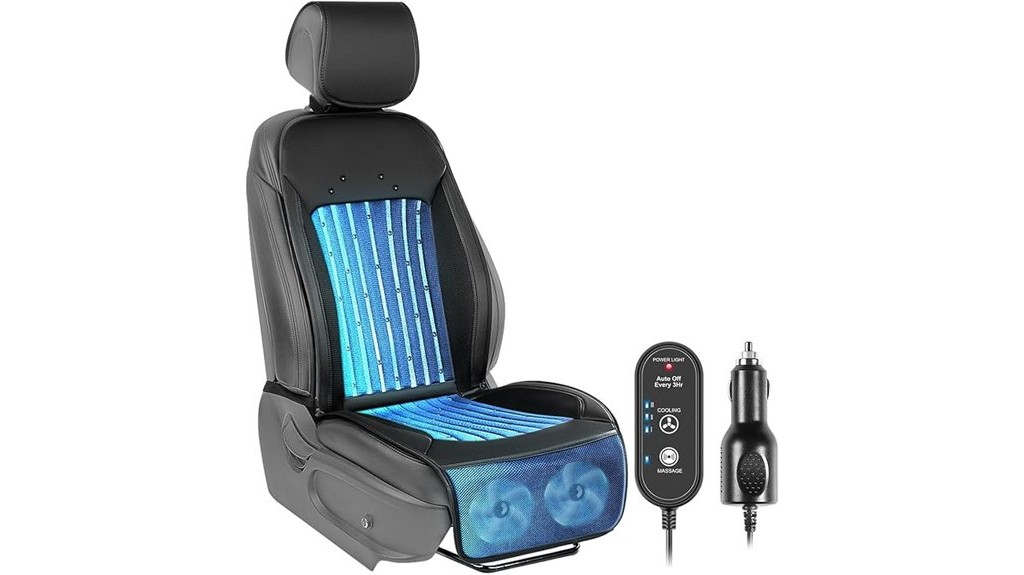 ventilated cushioned automotive seat cover