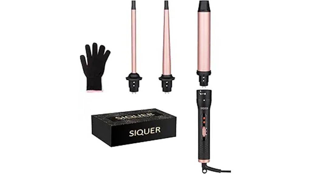 versatile 3 in 1 curling wand set