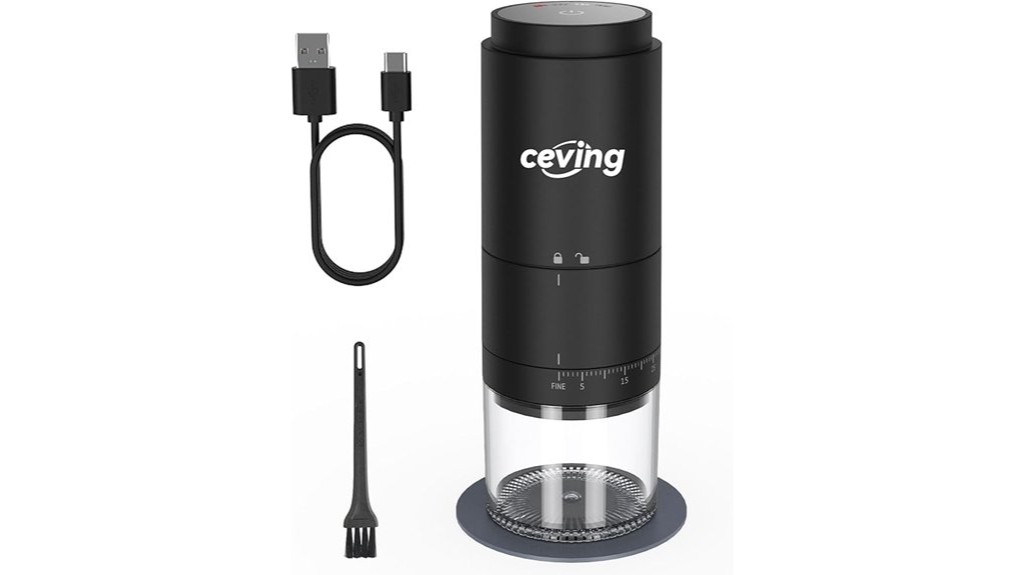 versatile battery powered adjustable burr grinder