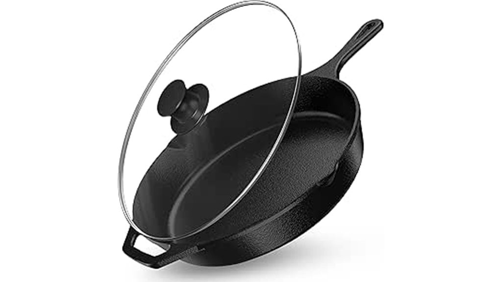 versatile cast iron saute pan