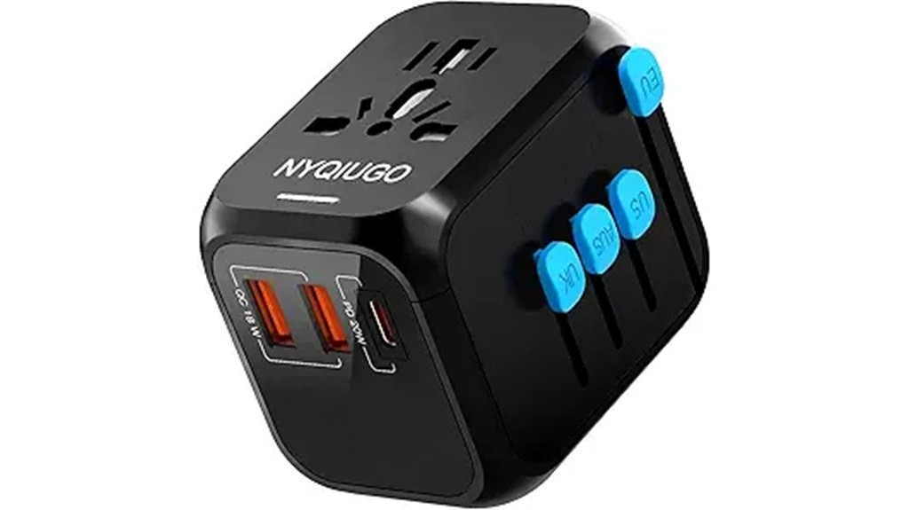 versatile multi port international power adapter