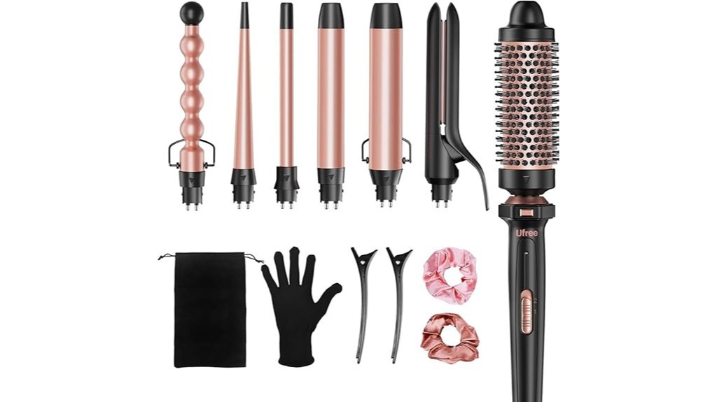 versatile multi purpose curling iron set
