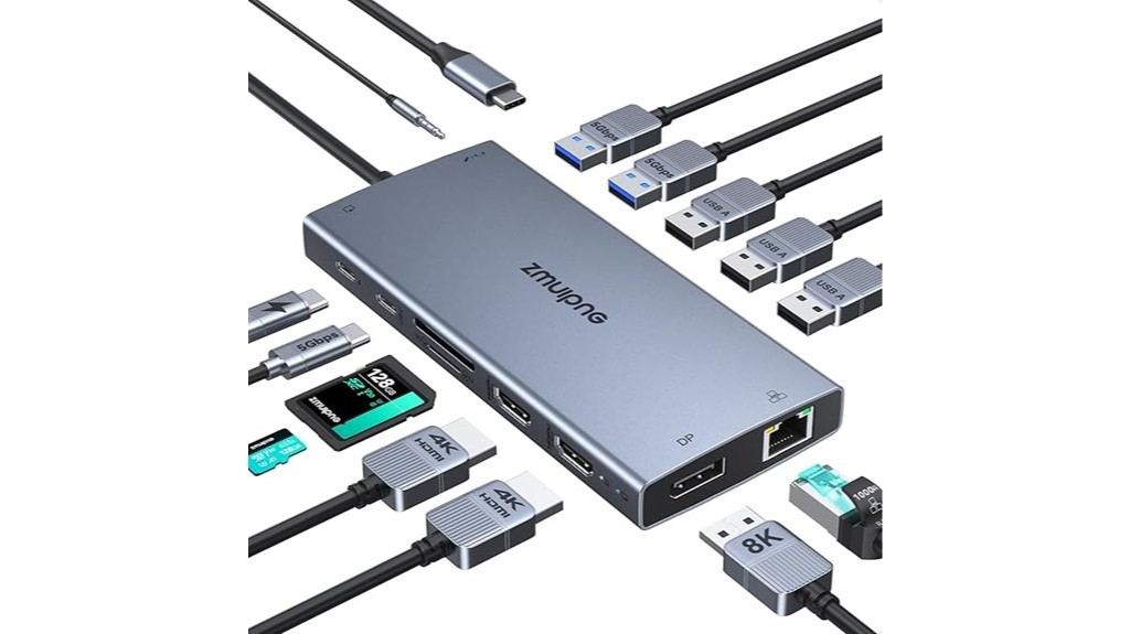 versatile usb c laptop connectivity dock