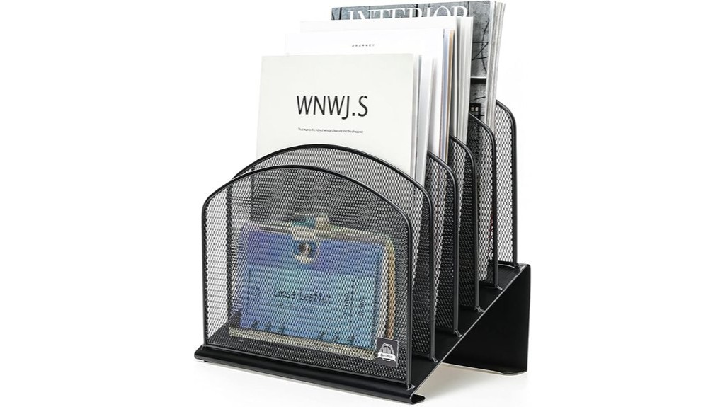 vertical file folder organizer stand