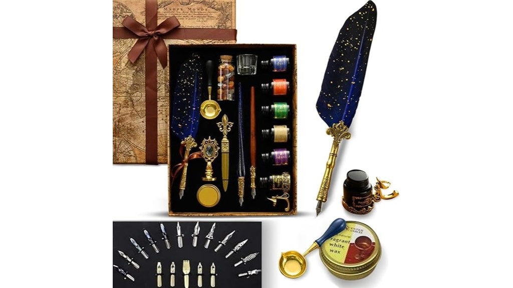 vintage calligraphy supplies for brave homes