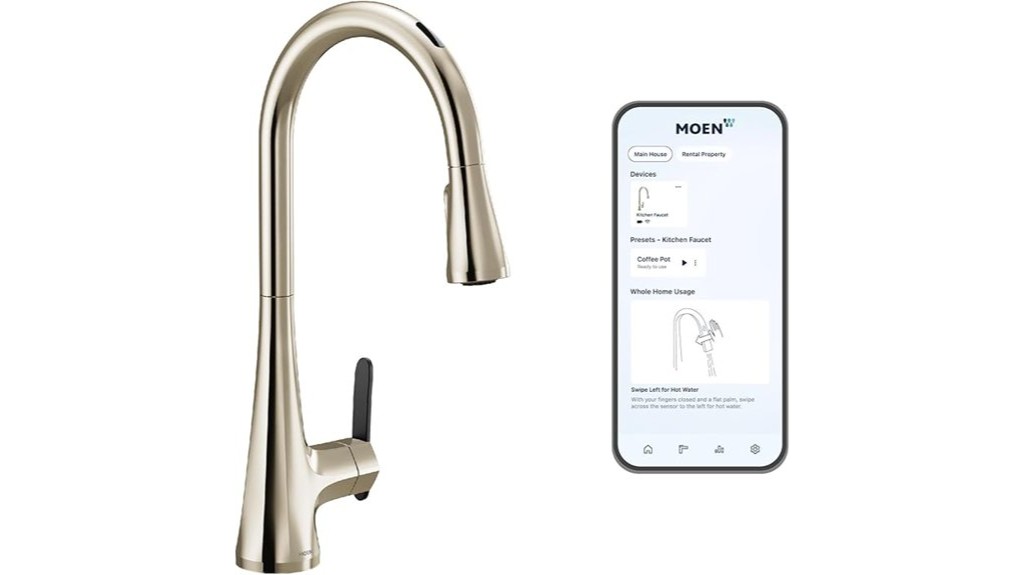 voice controlled motion sensing smart faucet