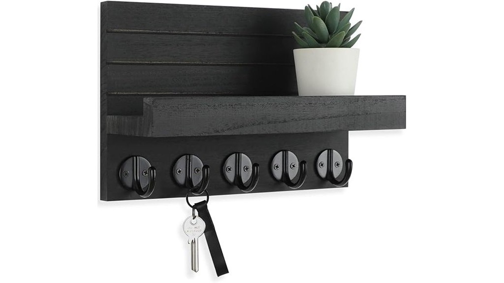 wall mounted key mail holder