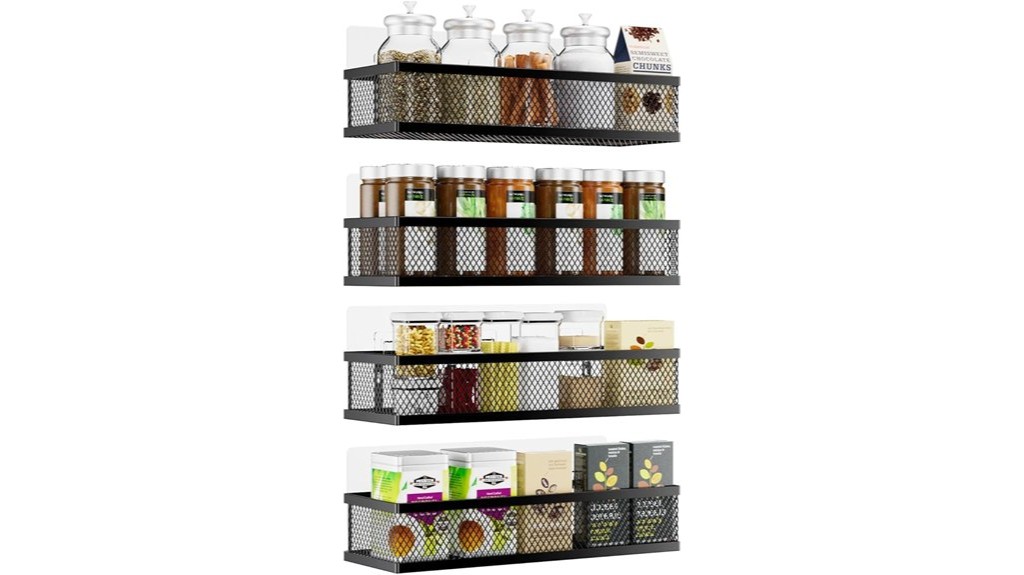 wall mounted spice rack organizer