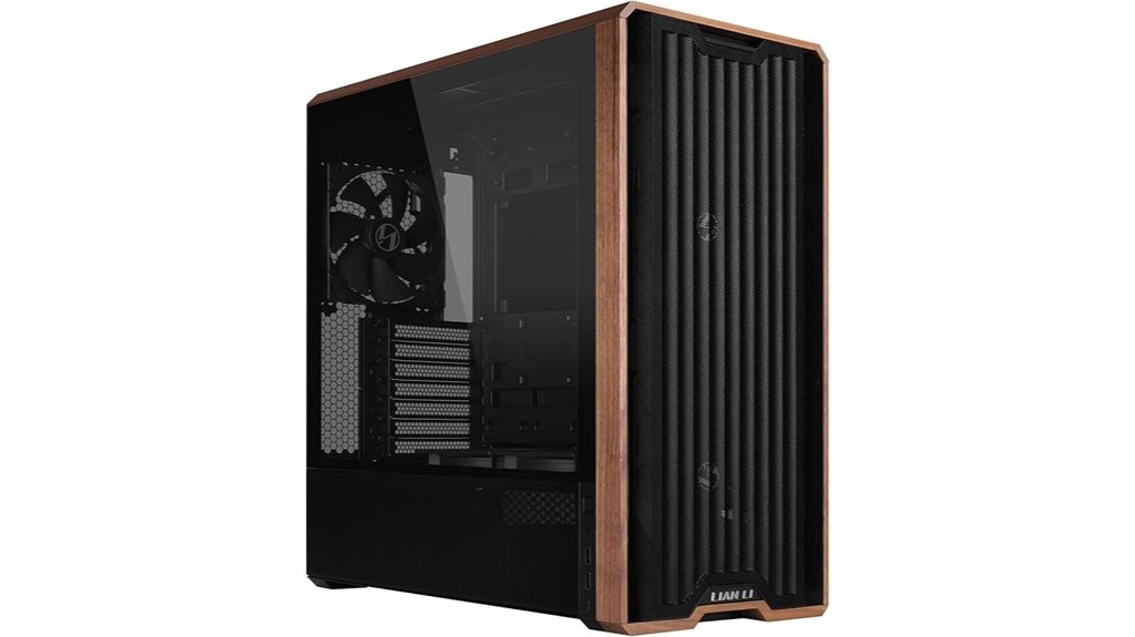 walnut wood computer case