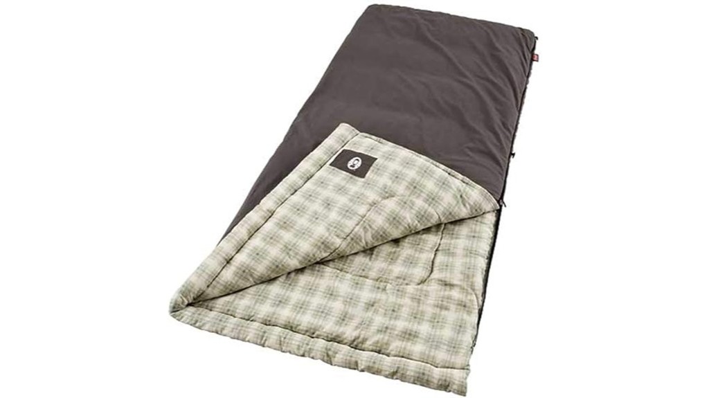 warm tall flannel sleeping bag