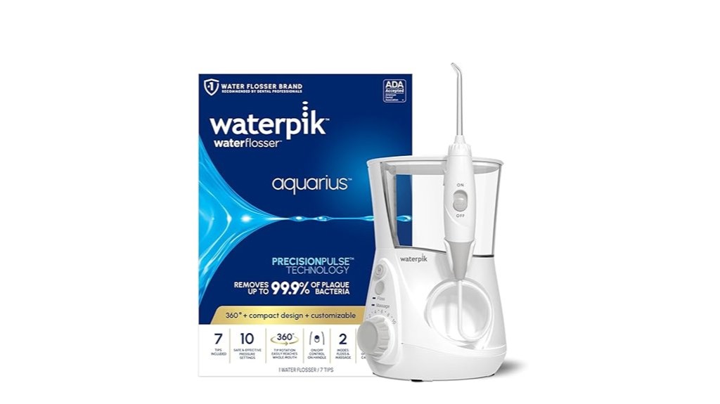 waterpik aquarius water dental flosser