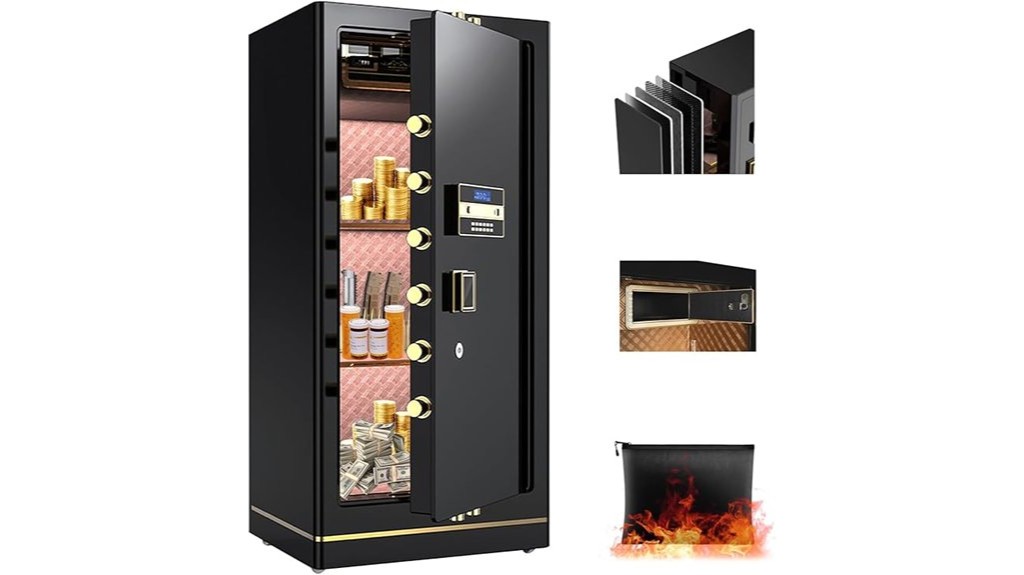 waterproof and fireproof security safe