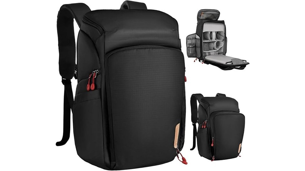 waterproof camera backpack with large capacity
