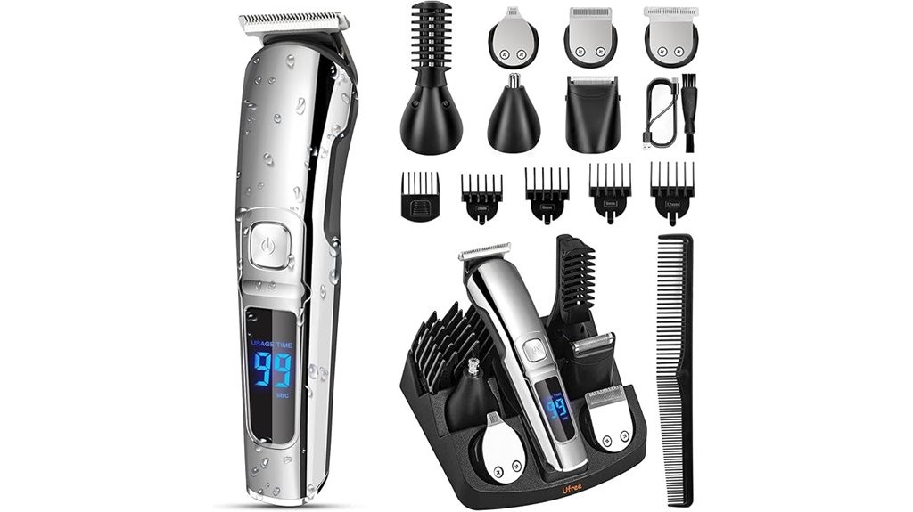 waterproof electric beard trimmer for men