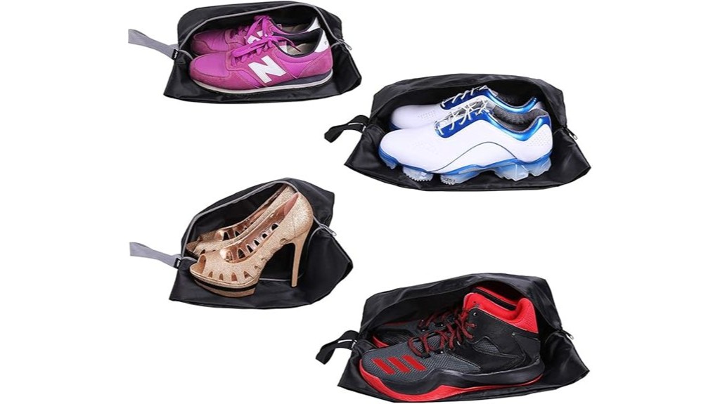 waterproof nylon travel shoe bags