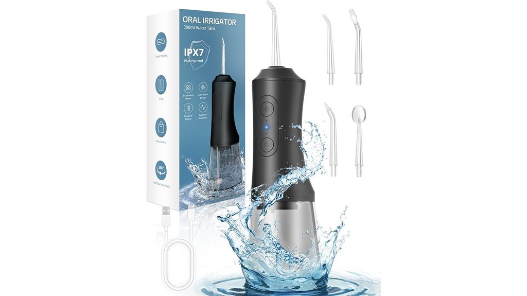 waterproof oral irrigator with 300ml capacity