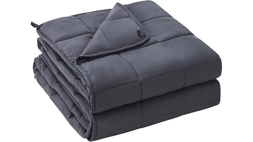 weighted adult sized grey blanket