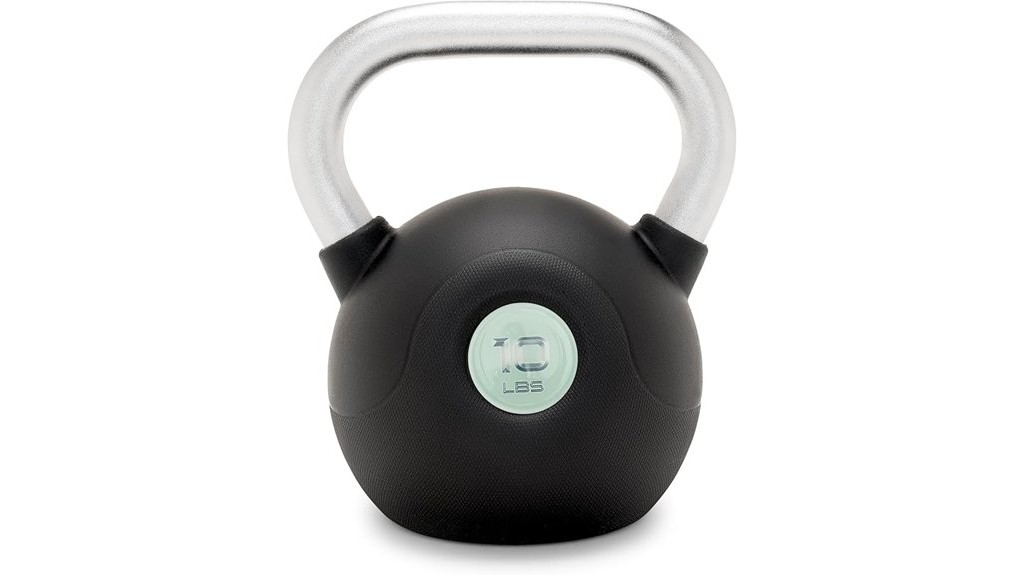 weighted coated kettlebell set