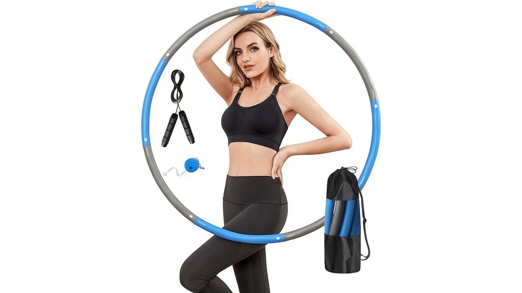 weighted hula hoop for adult fitness
