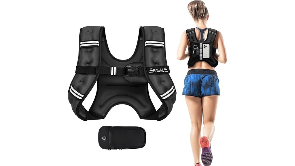weighted vest with phone pocket