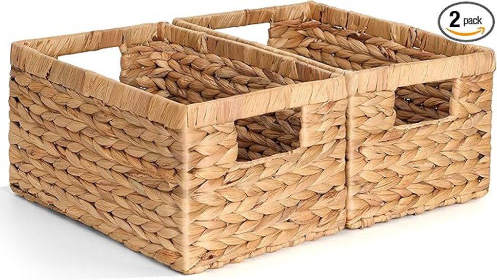 wicker baskets for storage organization