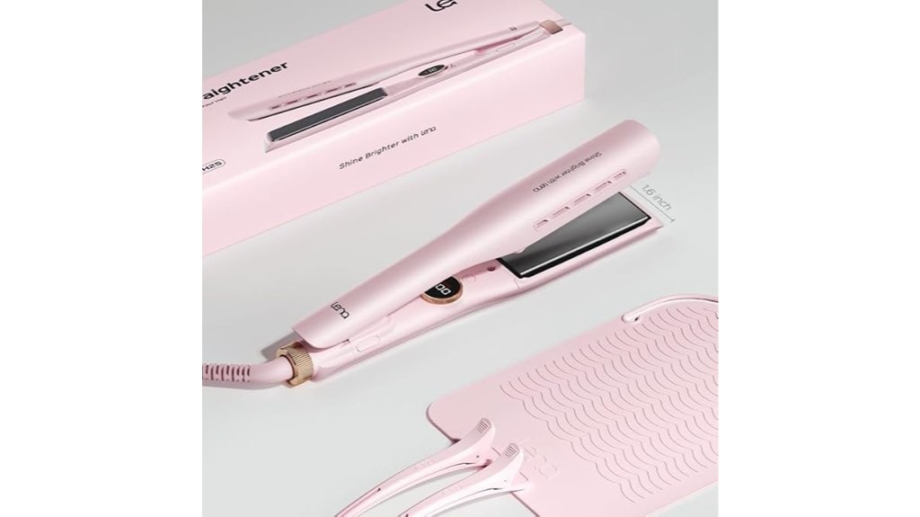 wide flat hair straightener