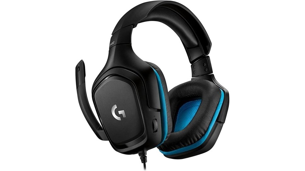 wired gaming headset by logitech
