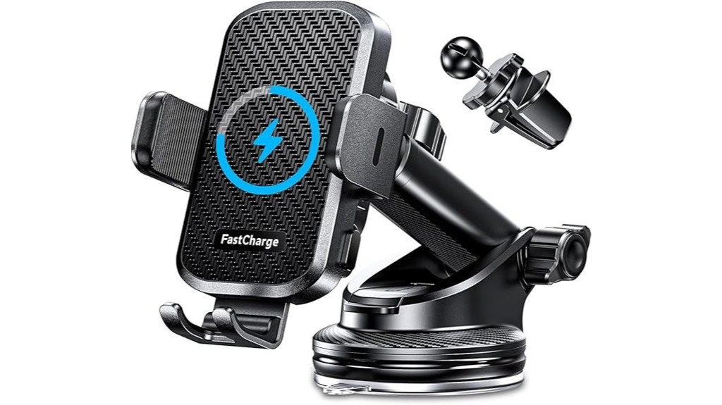wireless car phone charging mount