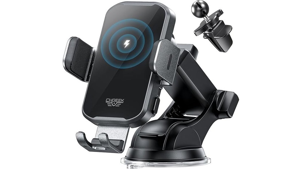 wireless car phone charging mount