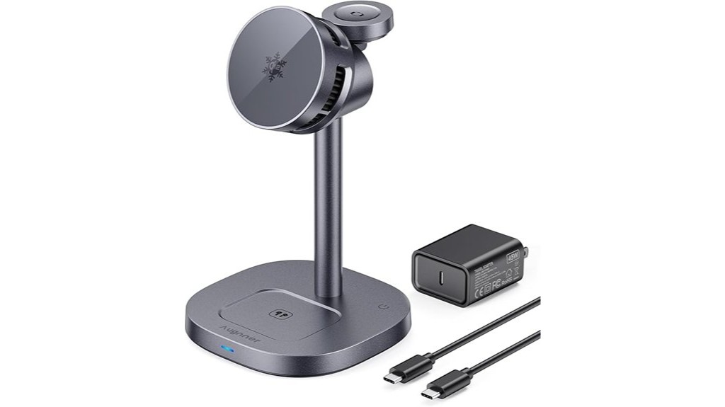 wireless charger with cooling