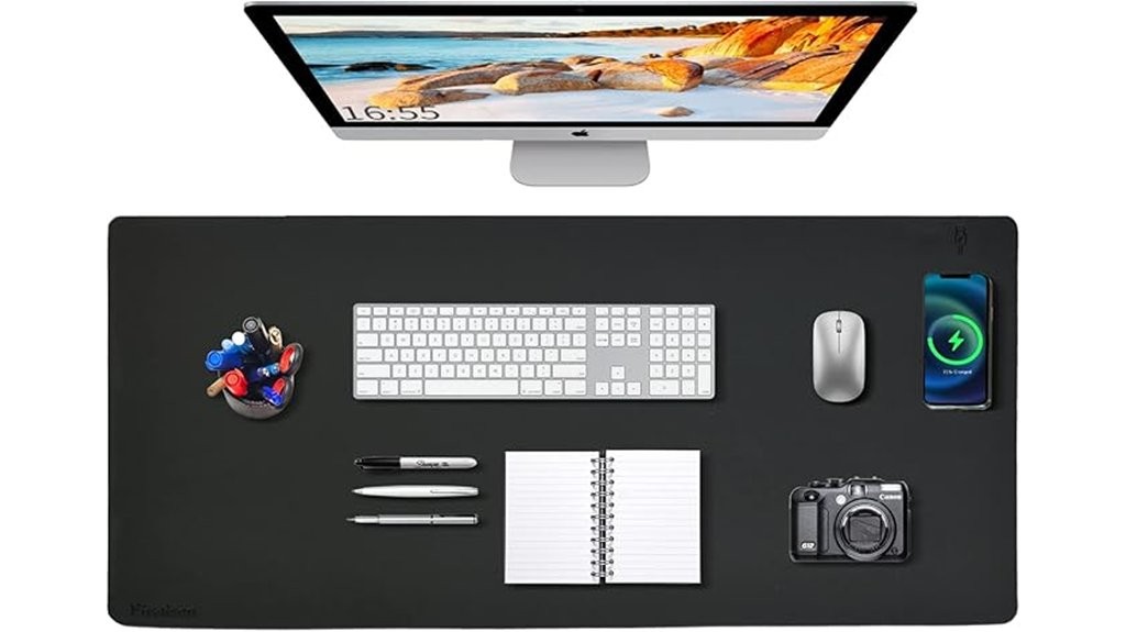 wireless charging desk mouse pad