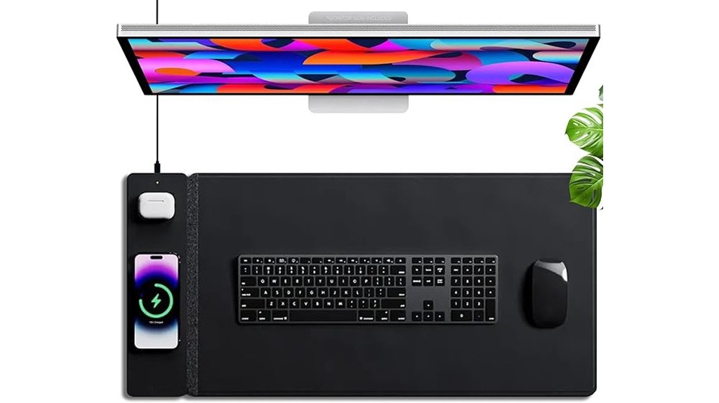 wireless charging reversible desk pad