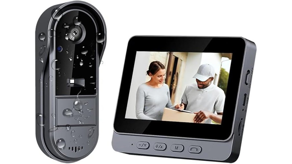 wireless doorbell camera with monitor