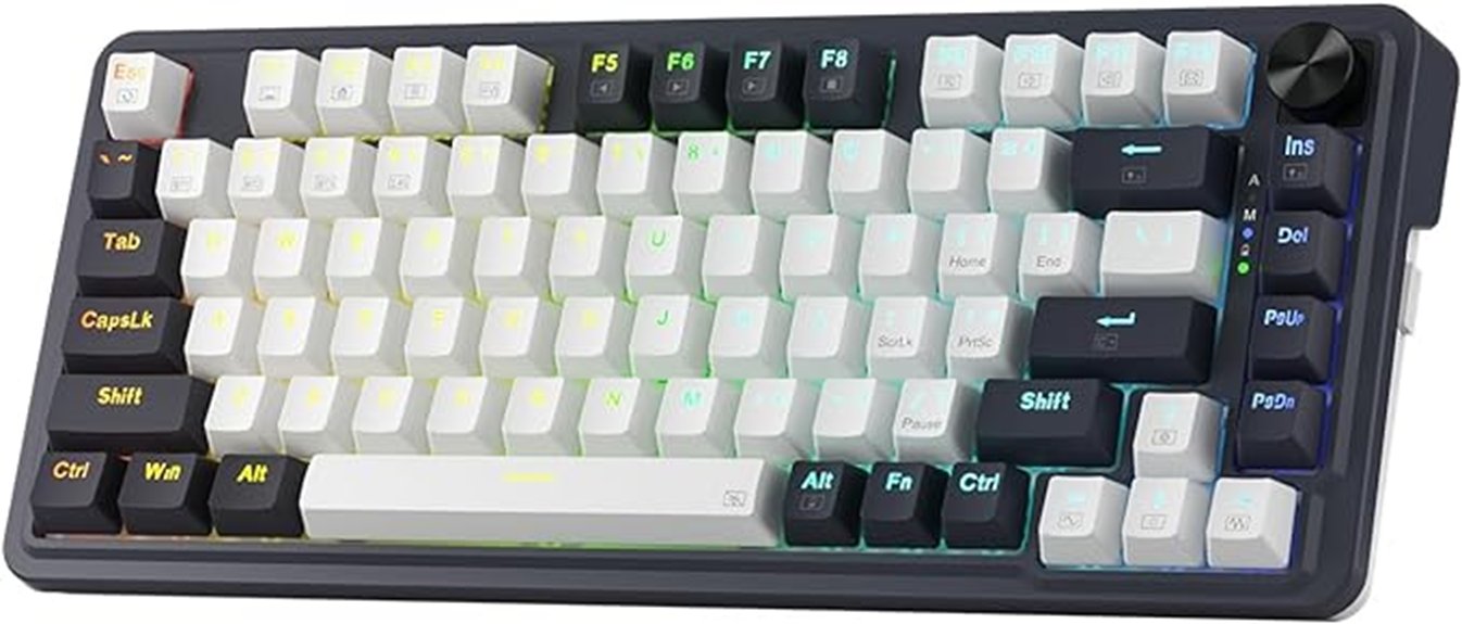 wireless gasket rgb gaming keyboard