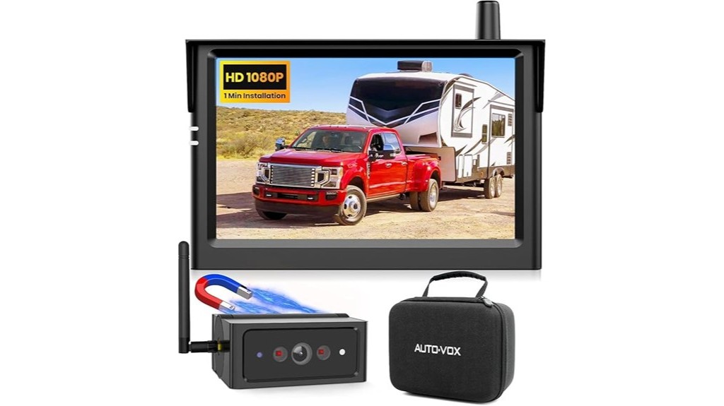 wireless magnetic backup camera with monitor