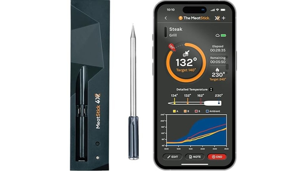 wireless meat temperature monitoring device