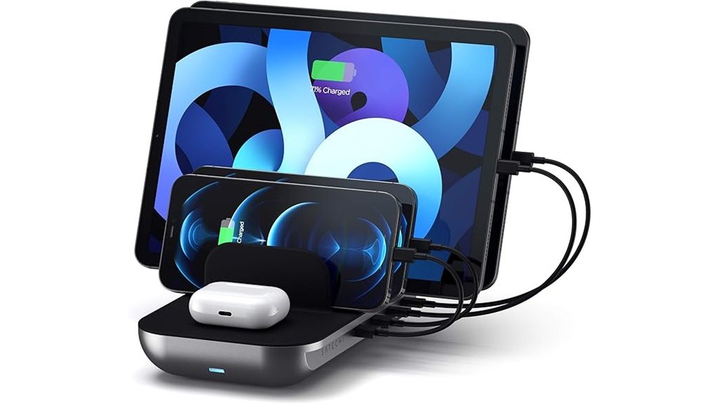 wireless multi device charging station