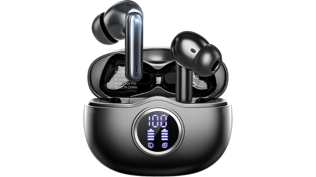 wireless noise cancelling earbuds with bluetooth