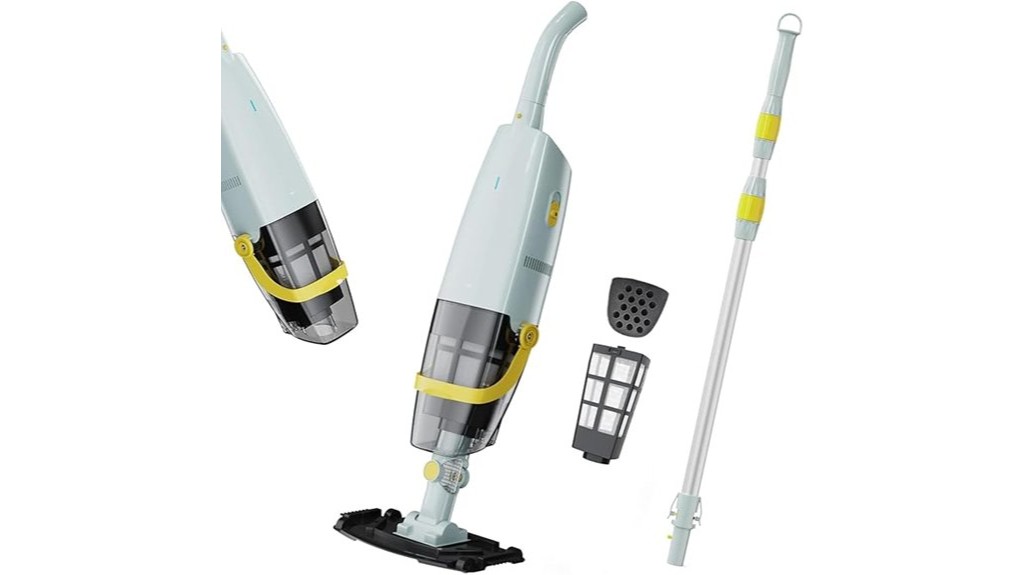wireless portable pool cleaning device